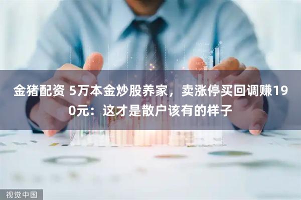 金猪配资 5万本金炒股养家，卖涨停买回调赚190元：这才是散户该有的样子